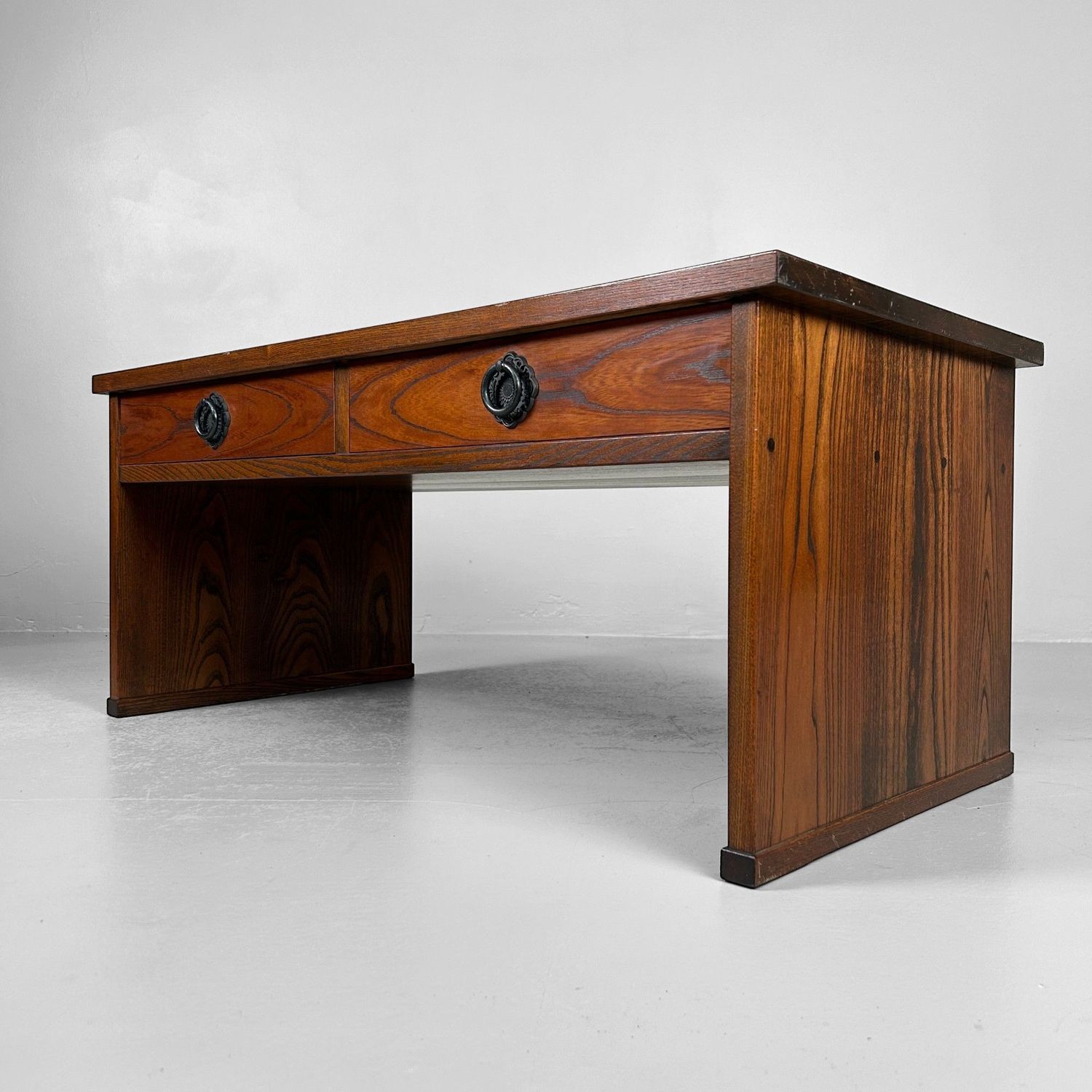 Minimalist Writing Desk, Shosai-Ki, Showa Period, Japan.