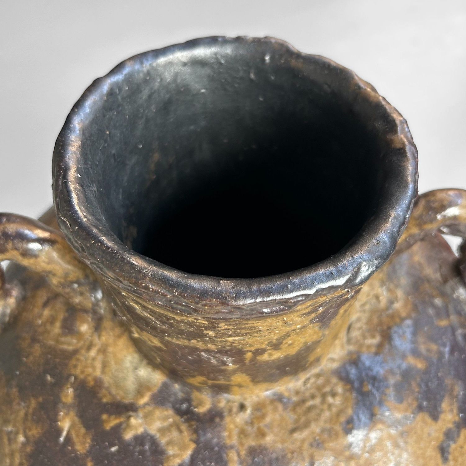 Organic Ikebana Flower Vase, Tokoname Ware, 1950s. Organic Ikebana Flower Vase, Tokoname Ware, 1950s.