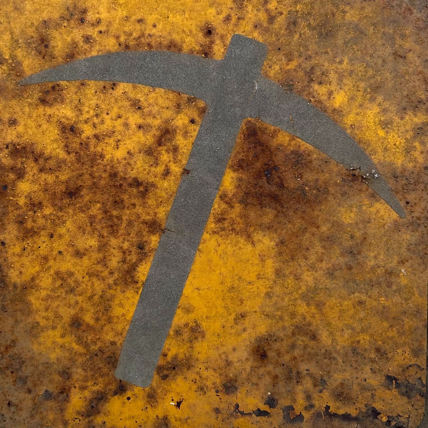 Vintage Japanese Metal Warning Sign, Shōwa Period.