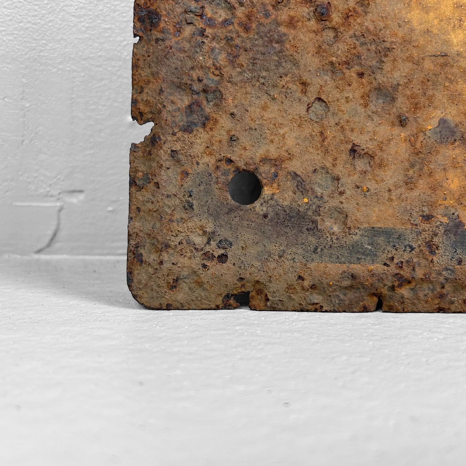 Vintage Japanese Metal Warning Sign, Shōwa Period.