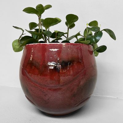 Japanse Keramieken Ikebana Plantenstaander, jaren '60.