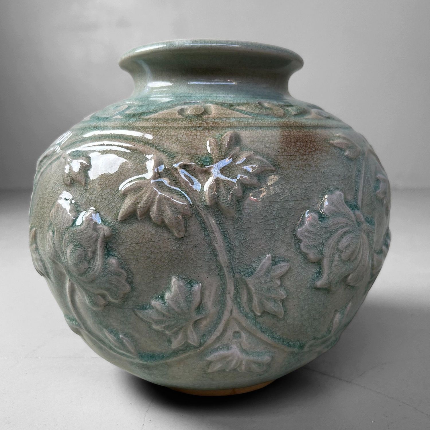 Vintage Japanese Ikebana Flower Vase by Noma Gazan, 1970s.