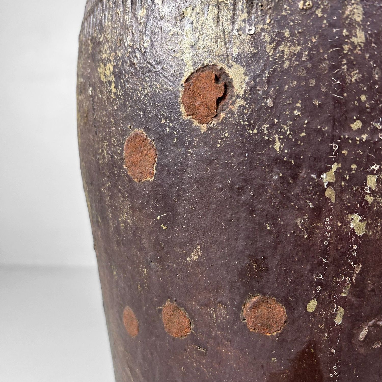 Antieke Tokoname (常滑) Tsubo Kruik, Meiji-periode, Japan.