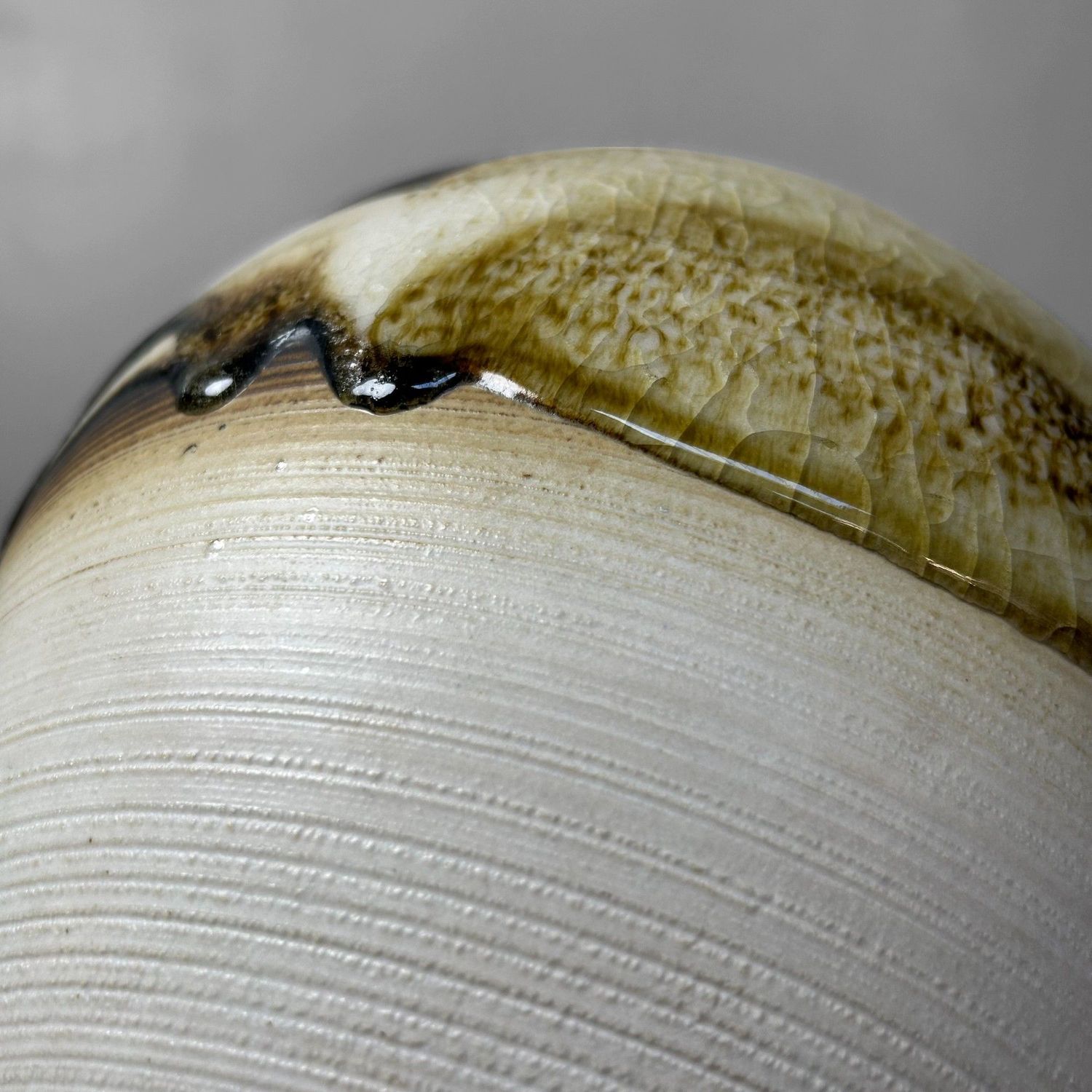 Japanese Ikebana Vase by Masafumi Fujihira, Kyoyaki, 1960s.