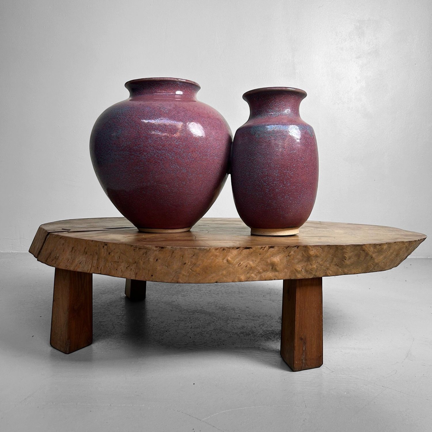Rare Japanese Ikebana Ceramics by Noma Gazan, 1970s.