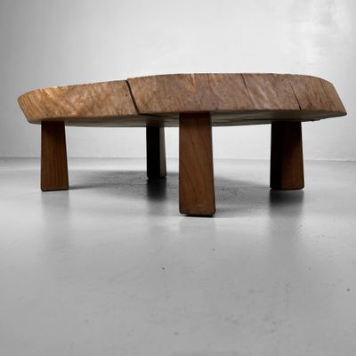 Minimalist Japanese Low Stump Table, 1930.