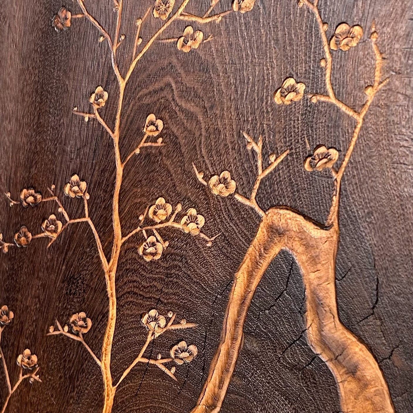 ​Japanse Houten Decoratie 'Sakura', 1973.