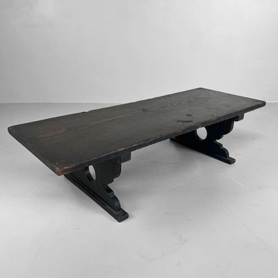 Minimalist Japanese Shosai-Ki Writing Desk, Meiji Period.