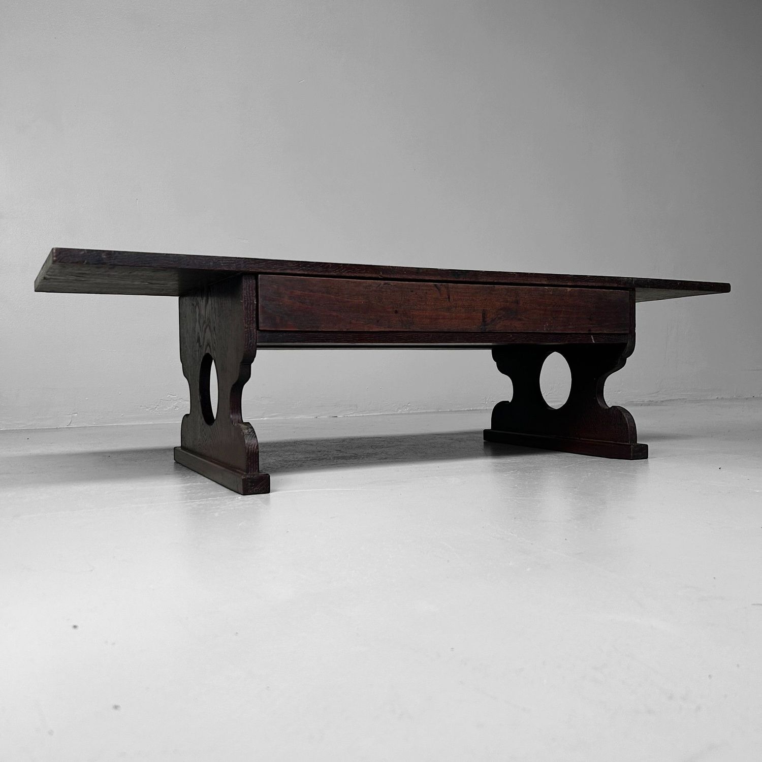 ​Minimalistische Japanse Shosai-Ki, Antieke Schrijftafel, Meiji-periode.