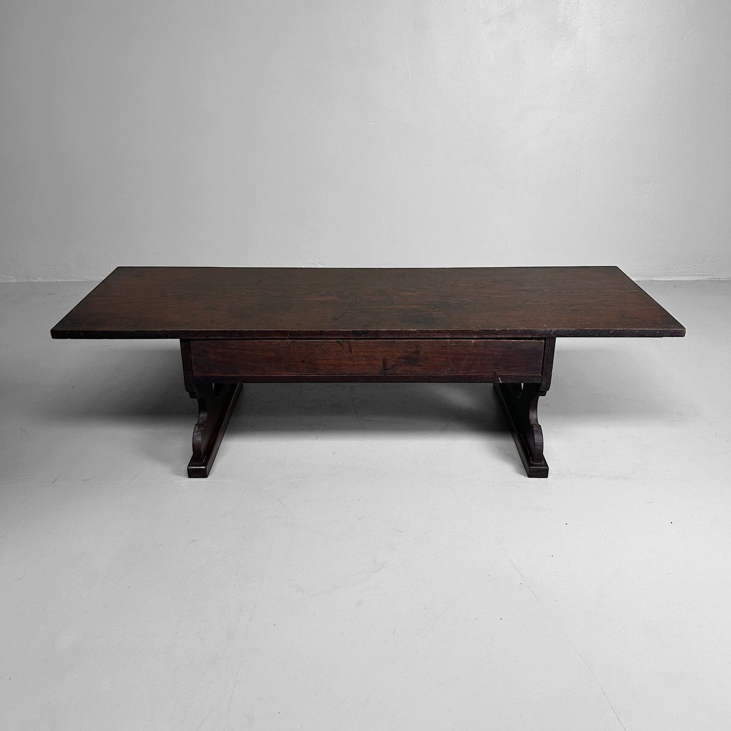 ​Minimalistische Japanse Shosai-Ki, Antieke Schrijftafel, Meiji-periode.