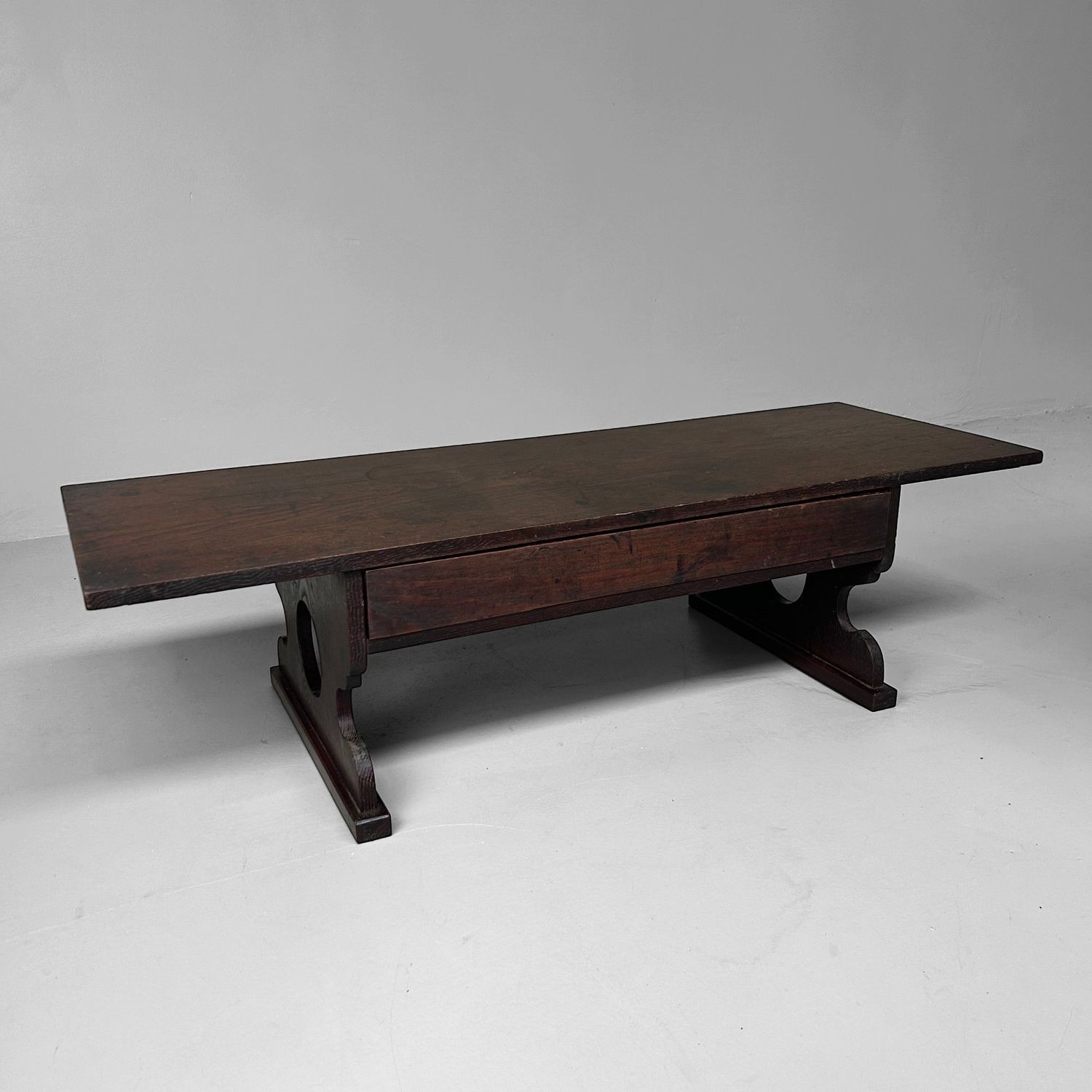 Minimalist Japanese Shosai-Ki, Antique Writing Desk, Meiji Period.