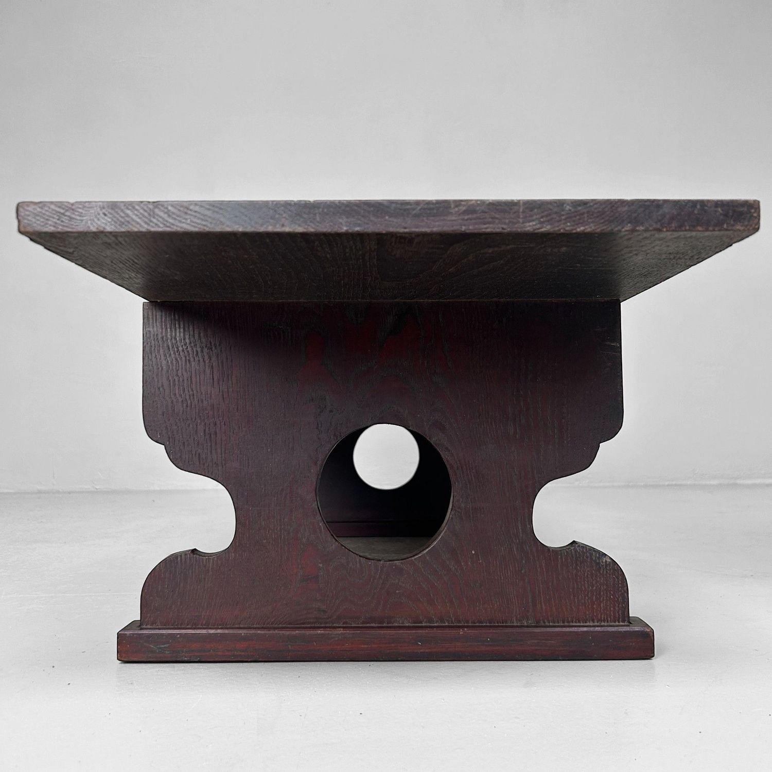 ​Minimalistische Japanse Shosai-Ki, Antieke Schrijftafel, Meiji-periode.