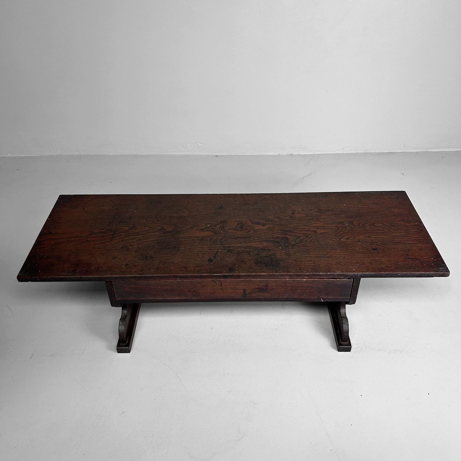 ​Minimalistische Japanse Shosai-Ki, Antieke Schrijftafel, Meiji-periode.