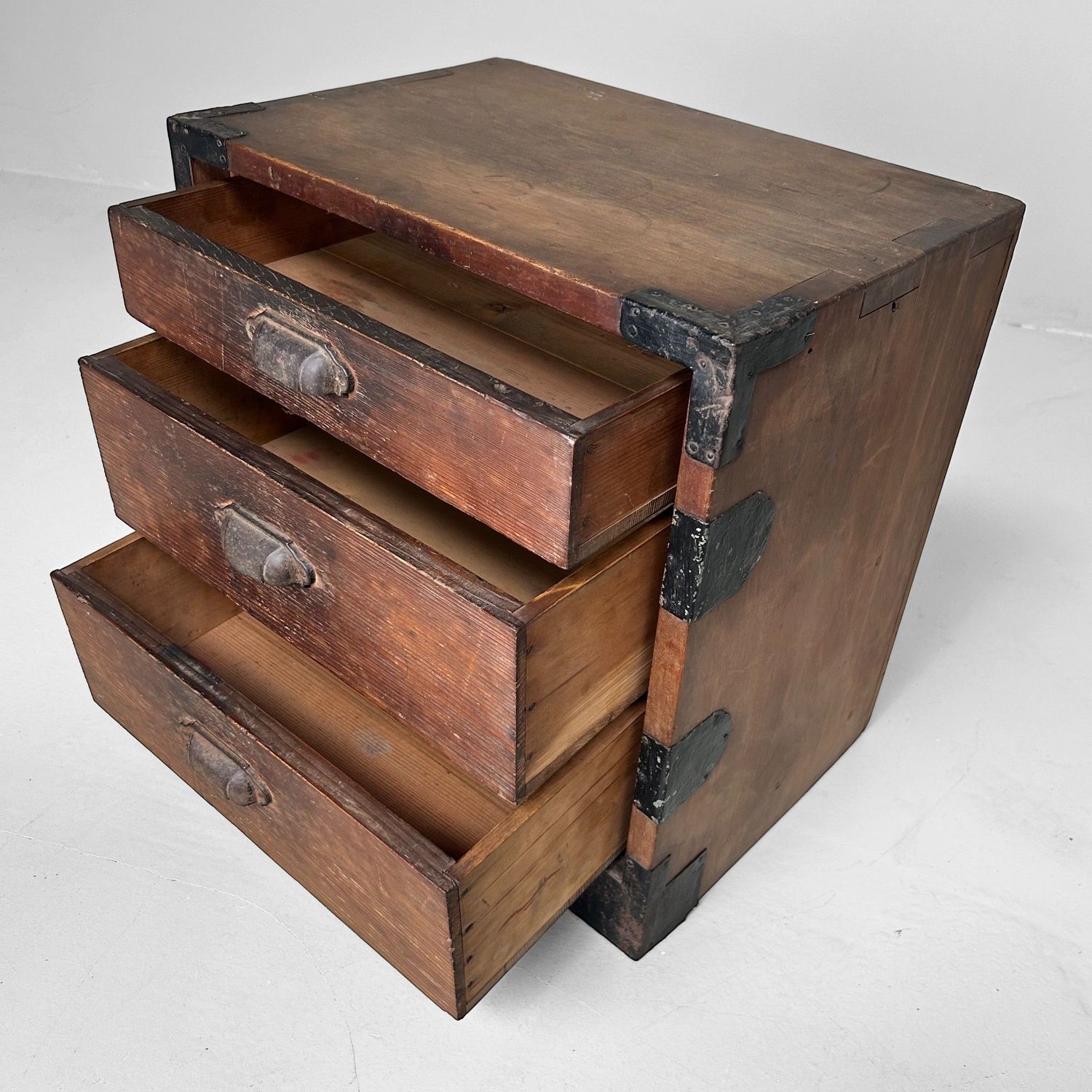 Wooden Archive Calligraphy Cabinet, Meiji Era, Japan.