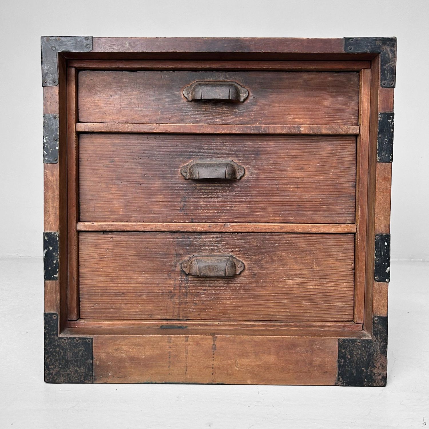 Houten Archief Kalligrafie Ladekastje, Meiji periode, Japan.