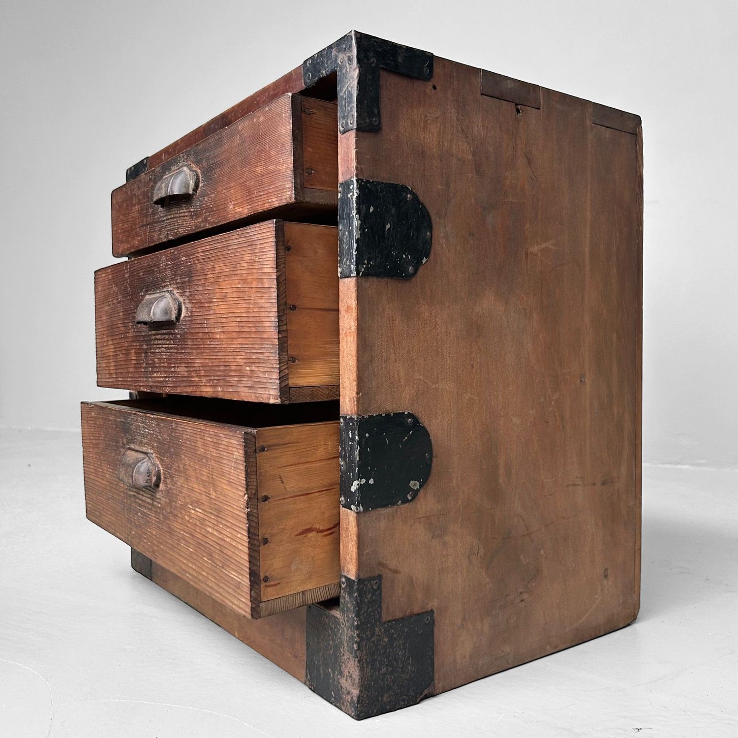 Wooden Archive Calligraphy Cabinet, Meiji Era, Japan.