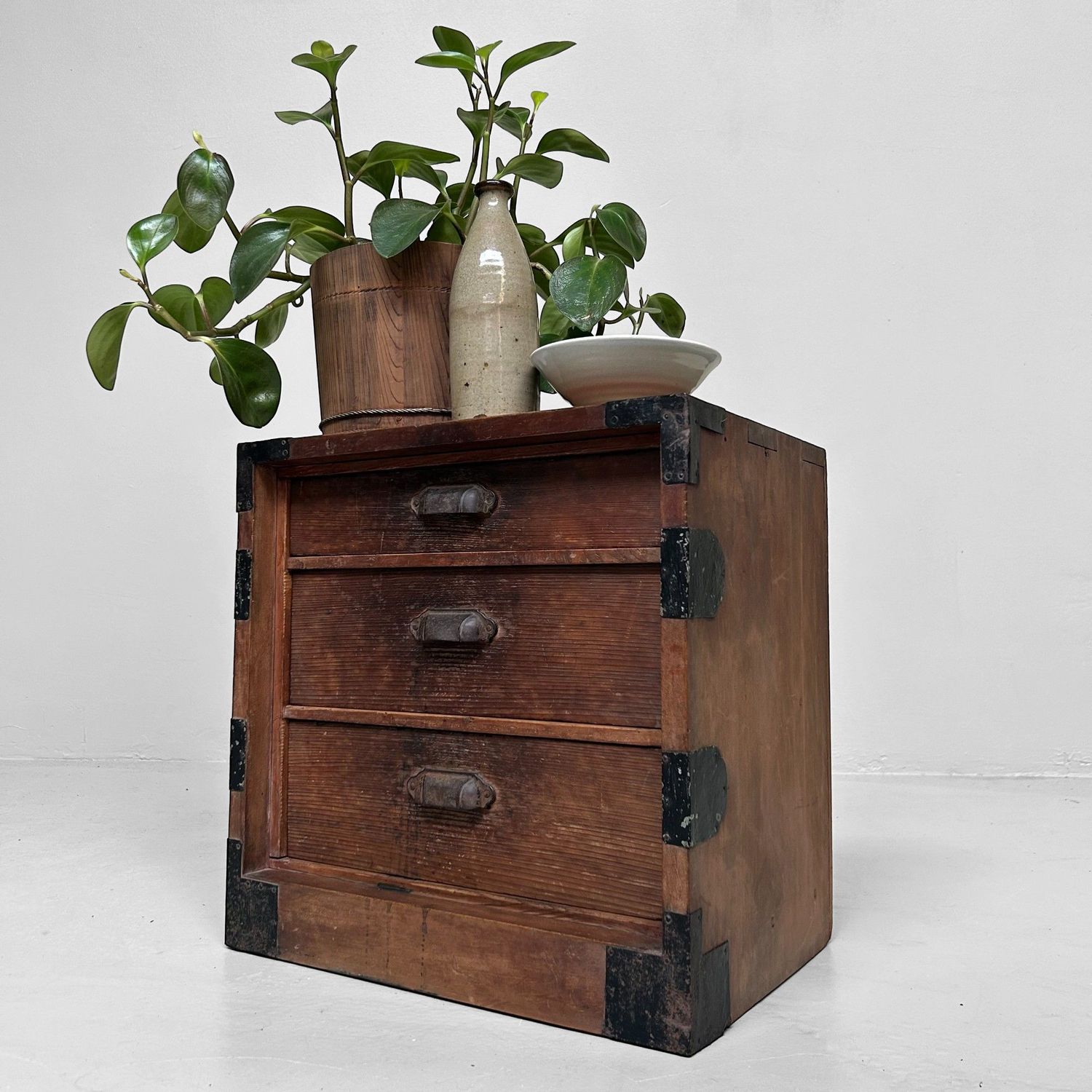 Wooden Archive Calligraphy Cabinet, Meiji Era, Japan.