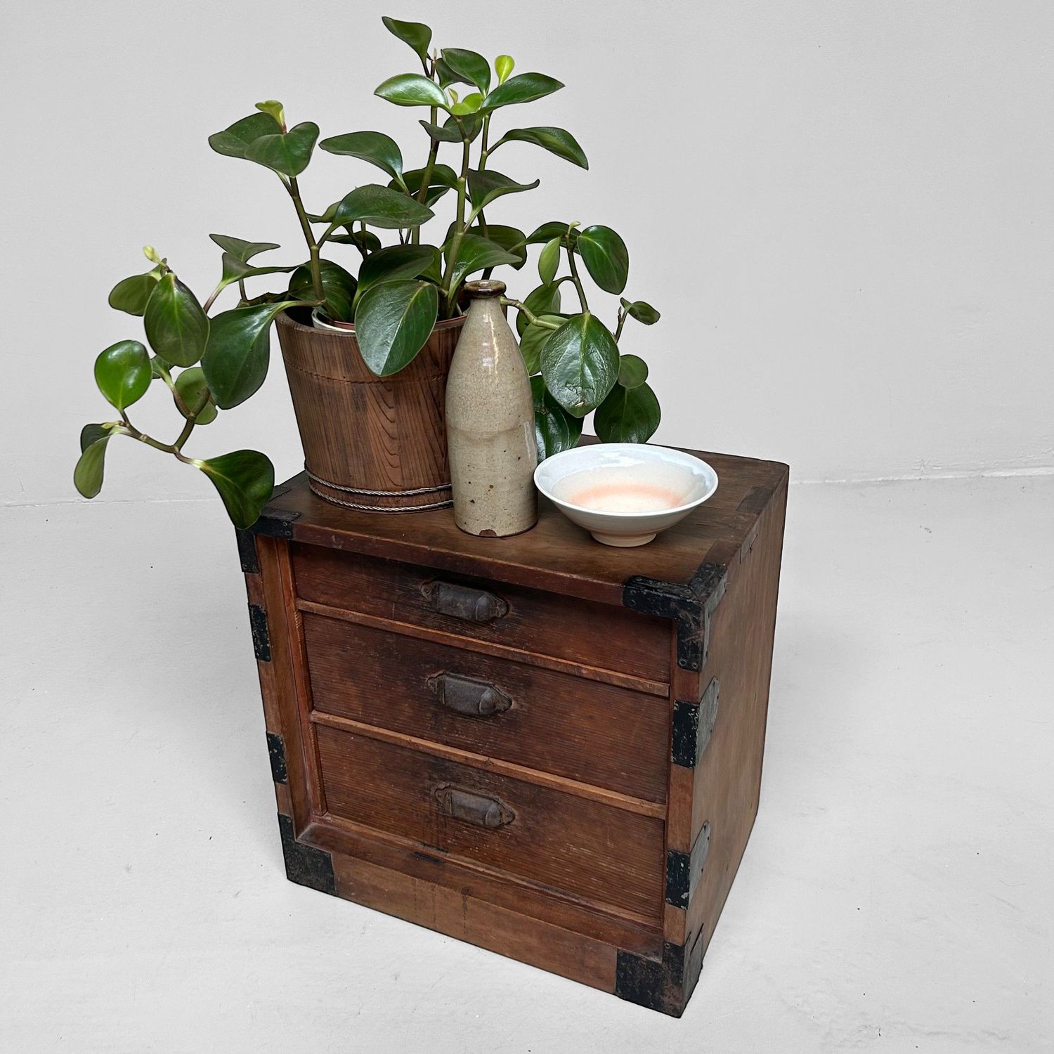 Wooden Archive Calligraphy Cabinet, Meiji Era, Japan.