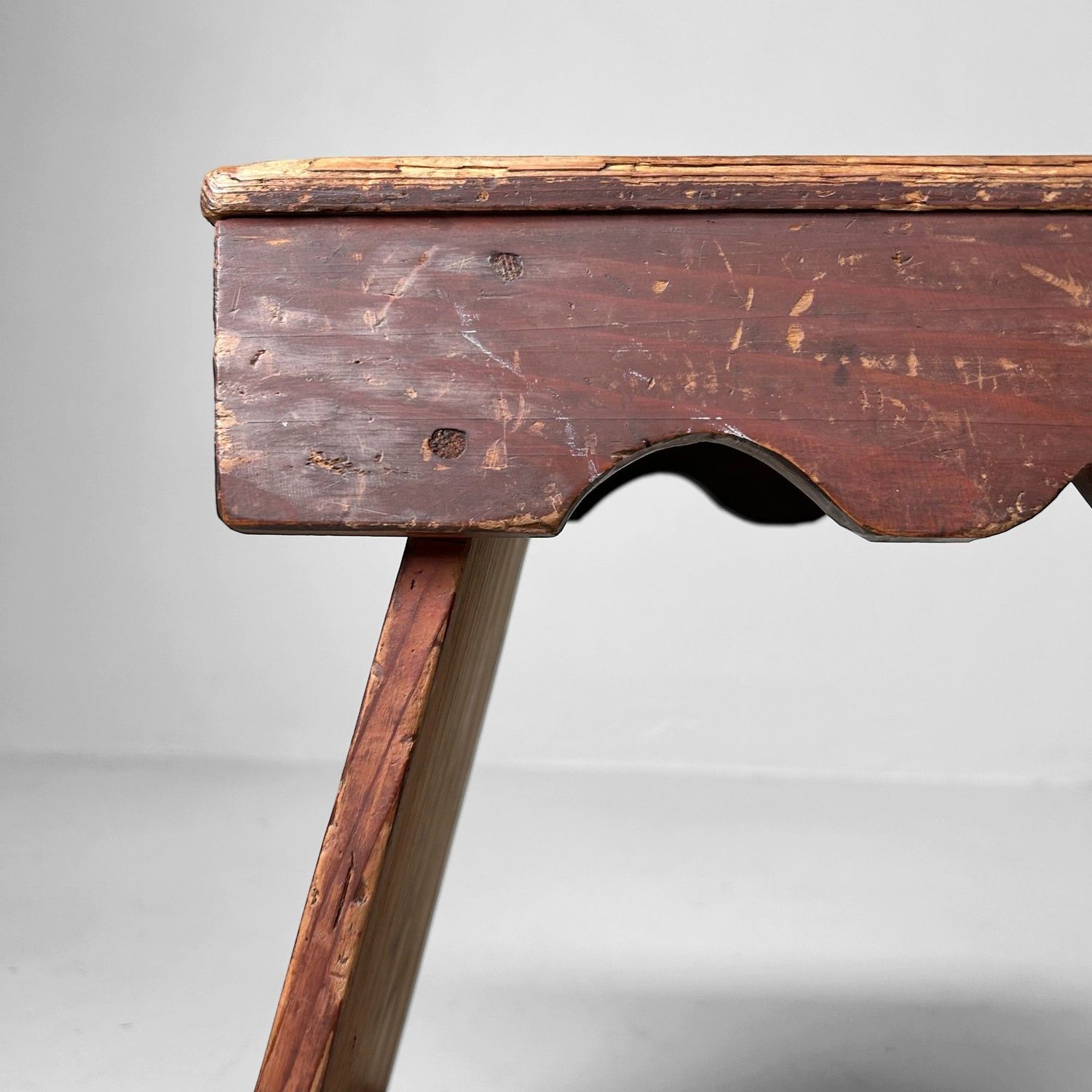 Minimalist Fumidai, Wooden Step Stool, 1920s, Japan.