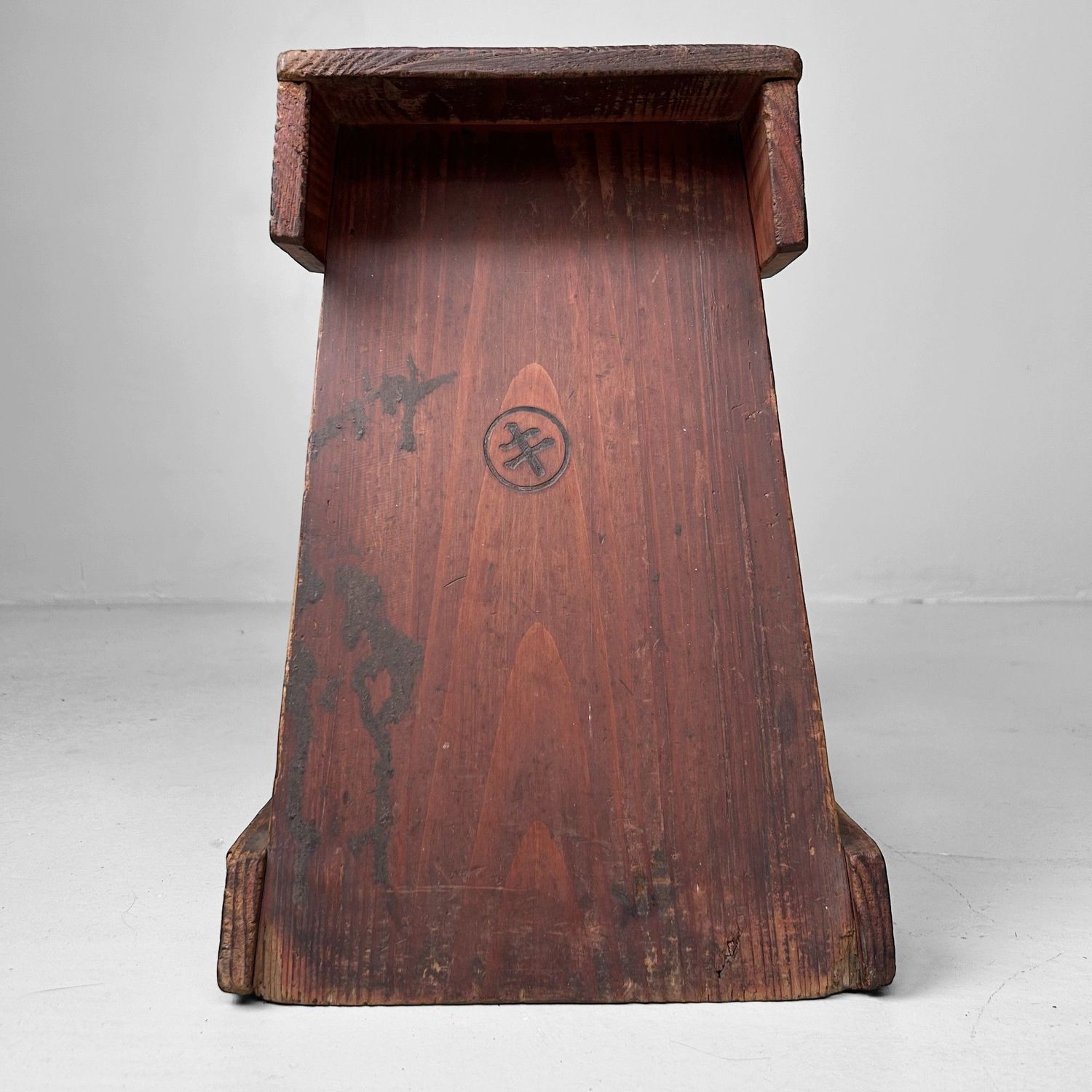 Minimalist Fumidai, Wooden Step Stool, 1920s, Japan.