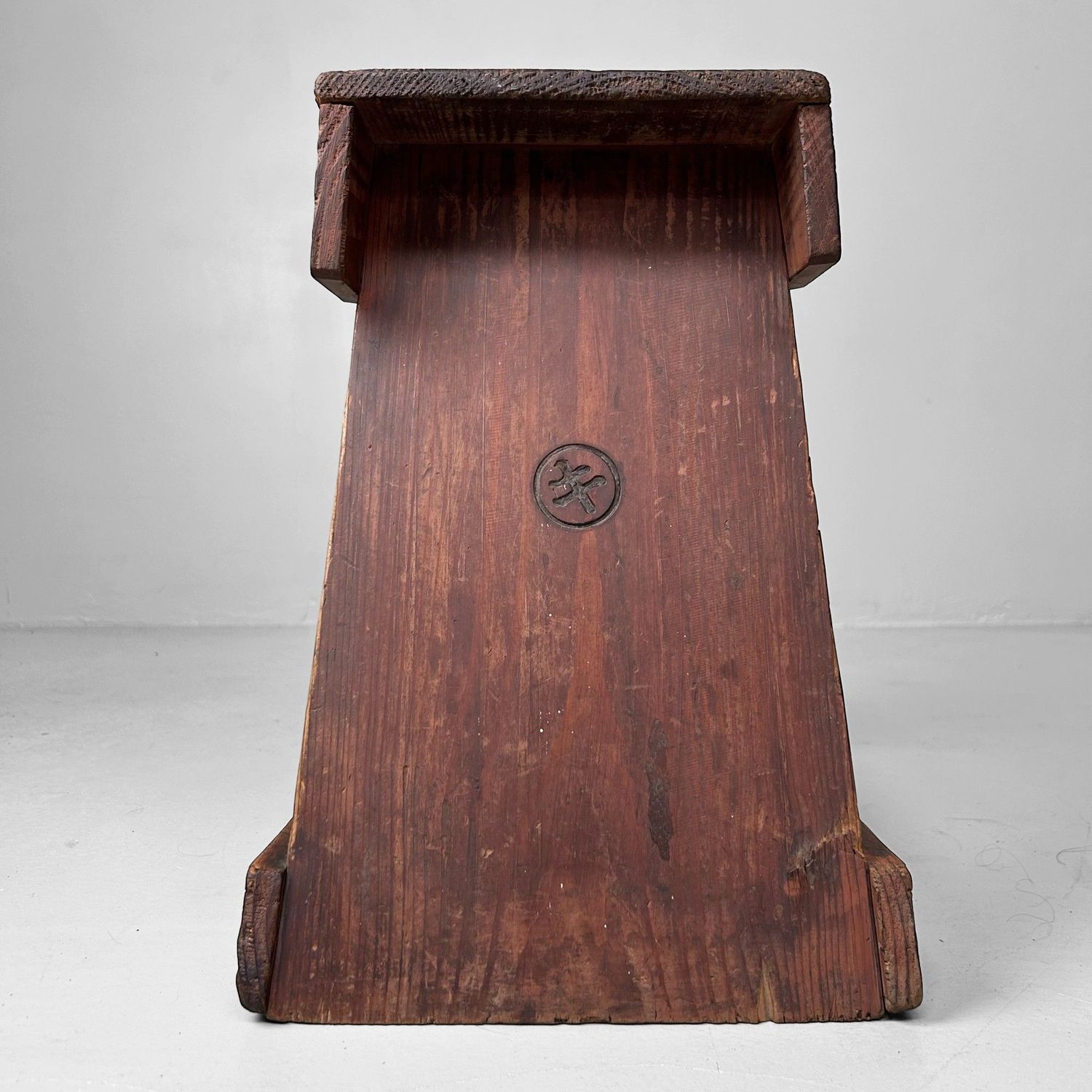 Minimalist Fumidai, Wooden Step Stool, 1920s, Japan.