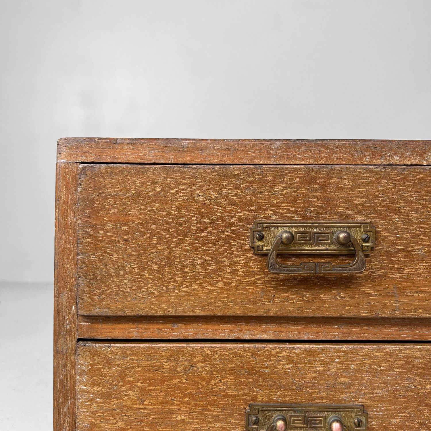 Elegant Vintage Japanese Wooden Drawer Chest, 1950s.