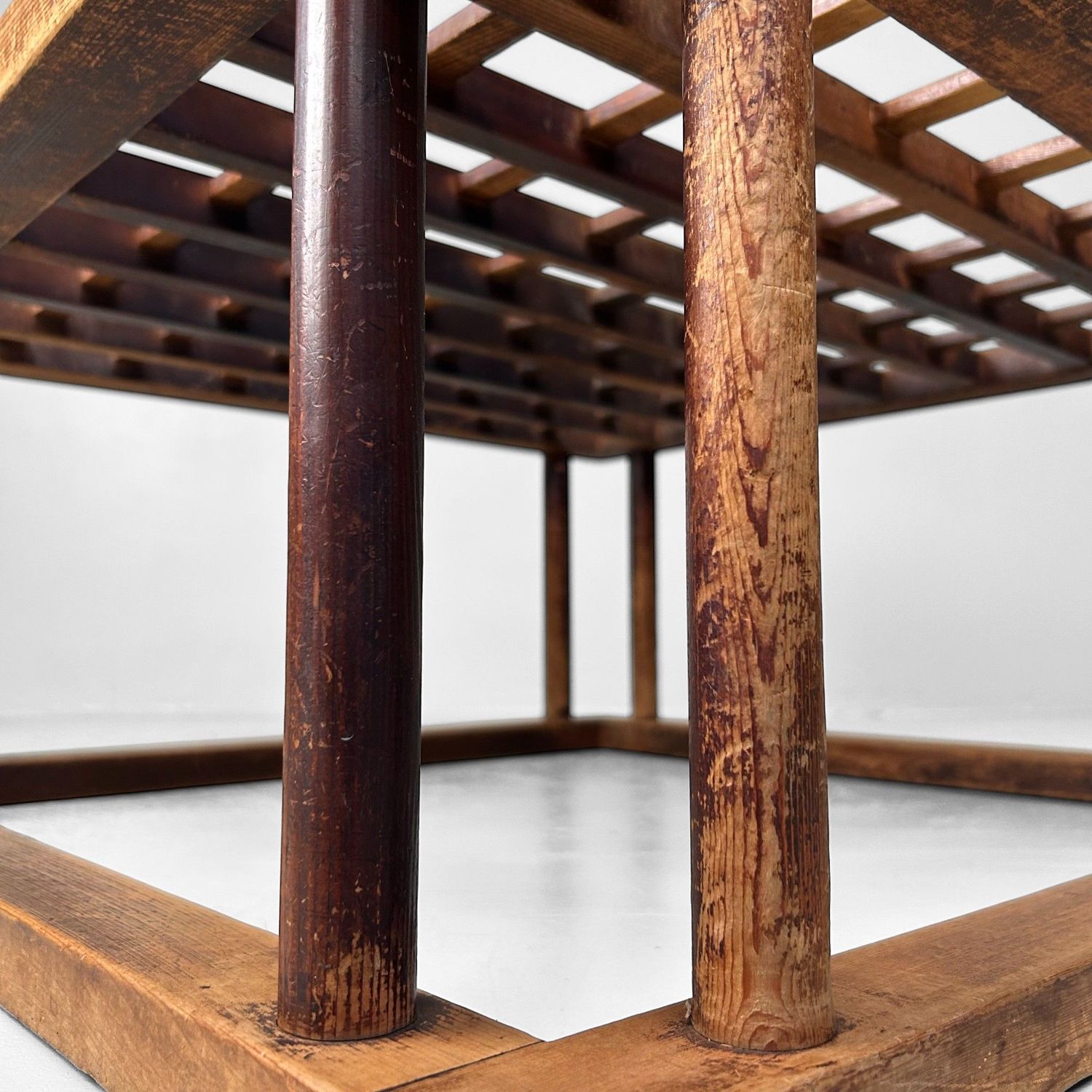 Traditionele Houten Kotatsu Tafel, vroege Shōwa Periode, Japan.