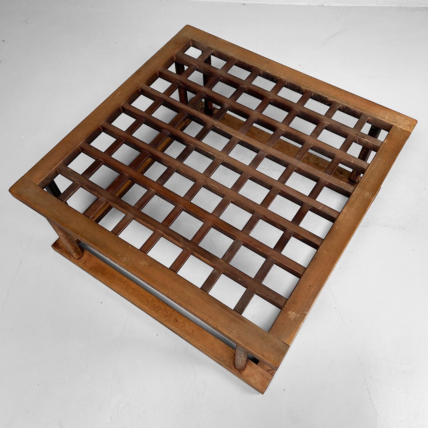 Traditionele Houten Kotatsu Tafel, vroege Shōwa Periode, Japan.