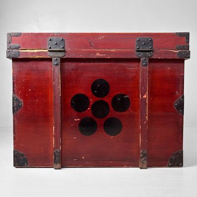 Antique Japanese Ammunition Chest, Matsumoto Castle, Early Meiji Period.