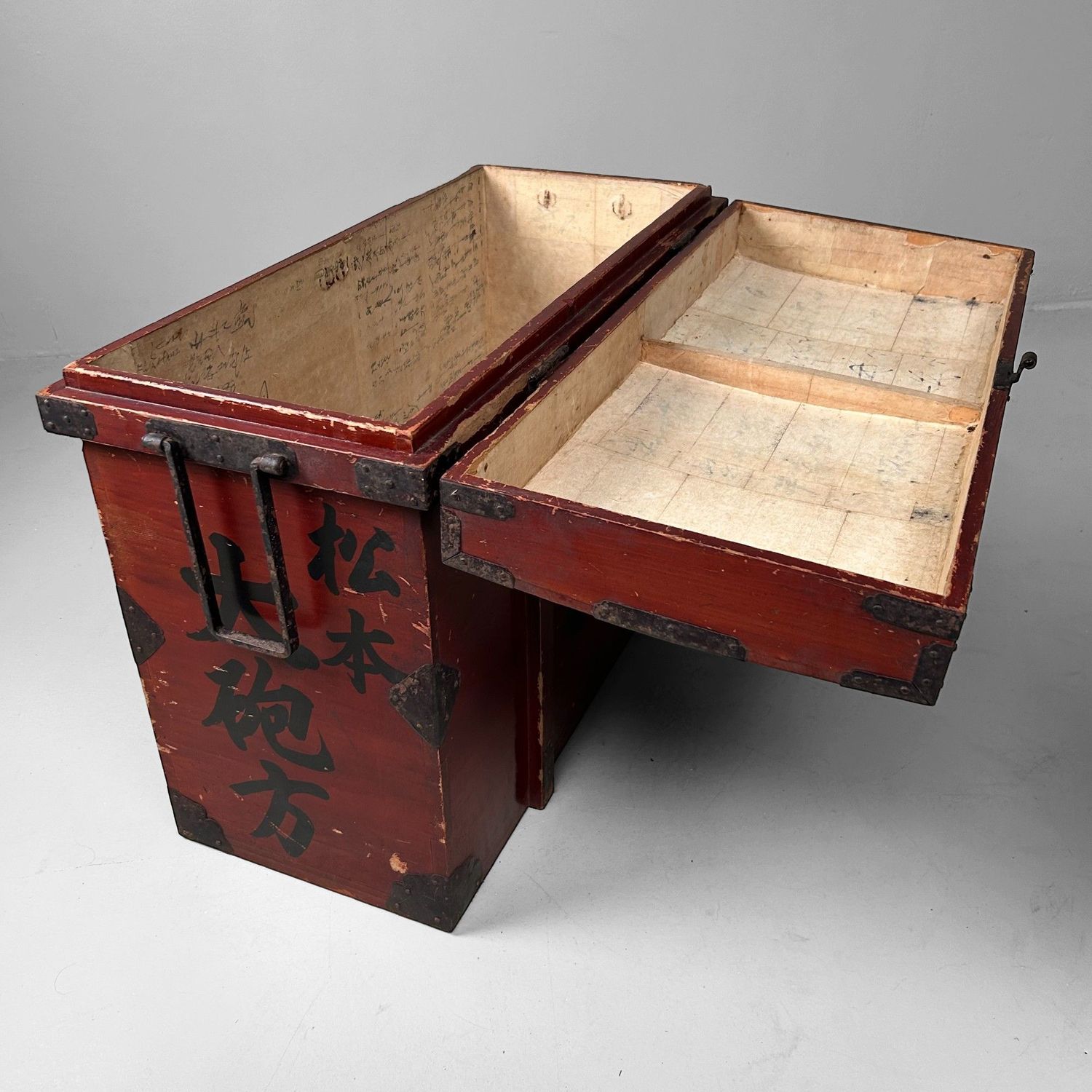 Antieke Japanse Munitiekist, Matsumoto, Vroege Meiji-periode. Antieke Japanse Munitiekist, Matsumoto, Vroege Meiji-periode.