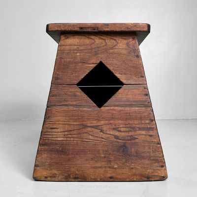 Fumidai, Antique Wooden Step Stool, Taishō Period, Japan.
