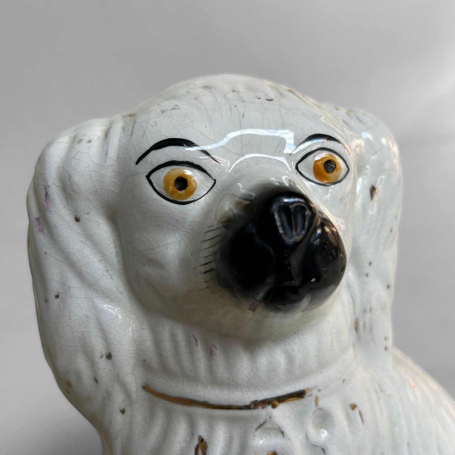 Set Keramieken Staffordshire Honden, begin 20ste Eeuw.