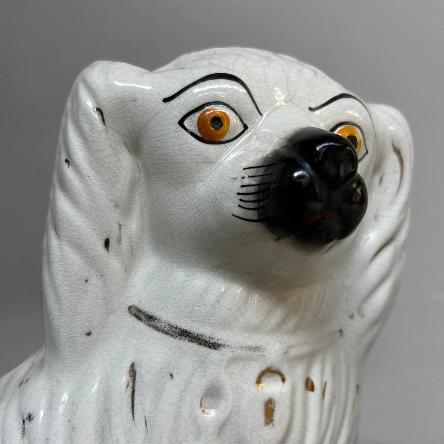 Set Keramieken Staffordshire Honden, begin 20ste Eeuw.