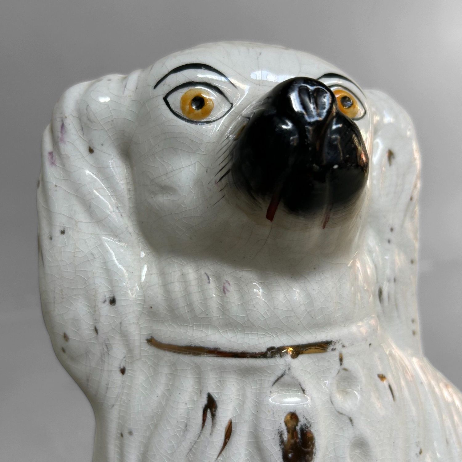 Set Keramieken Staffordshire Honden, begin 20ste Eeuw.