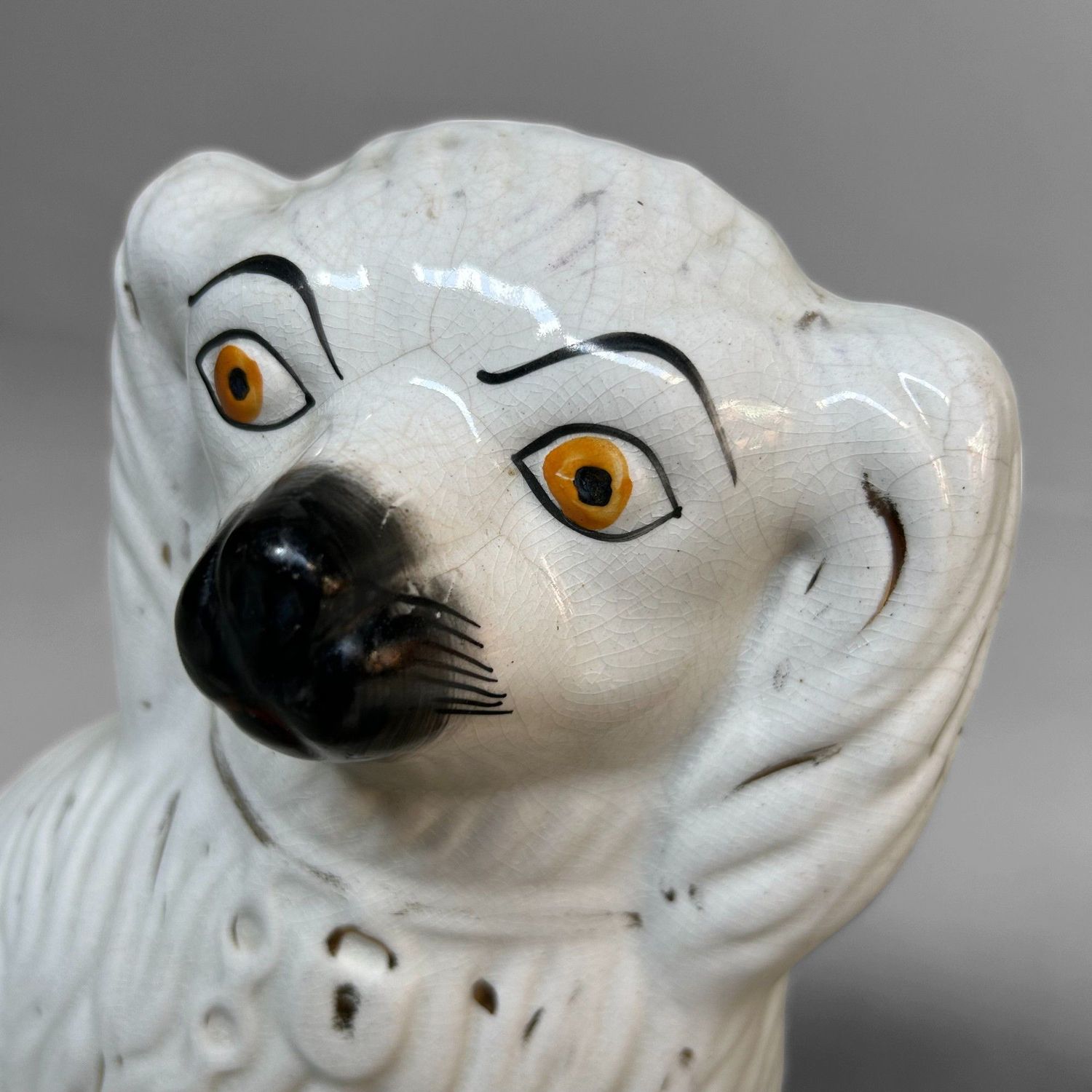 Set Keramieken Staffordshire Honden, begin 20ste Eeuw.