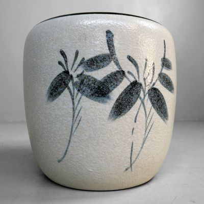Ceramic Japanese Hibachi, Cachepot, 1950s.