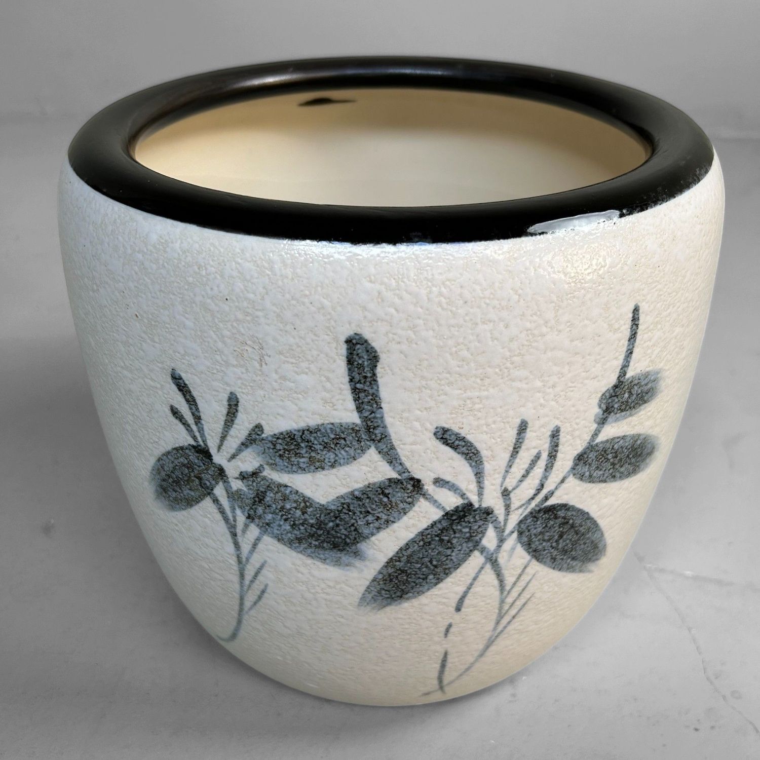 Keramieken Japanse Hibachi, Cachepot, Jaren '50.