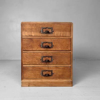 Houten Archief Ladekastje, jaren '30, Japan.