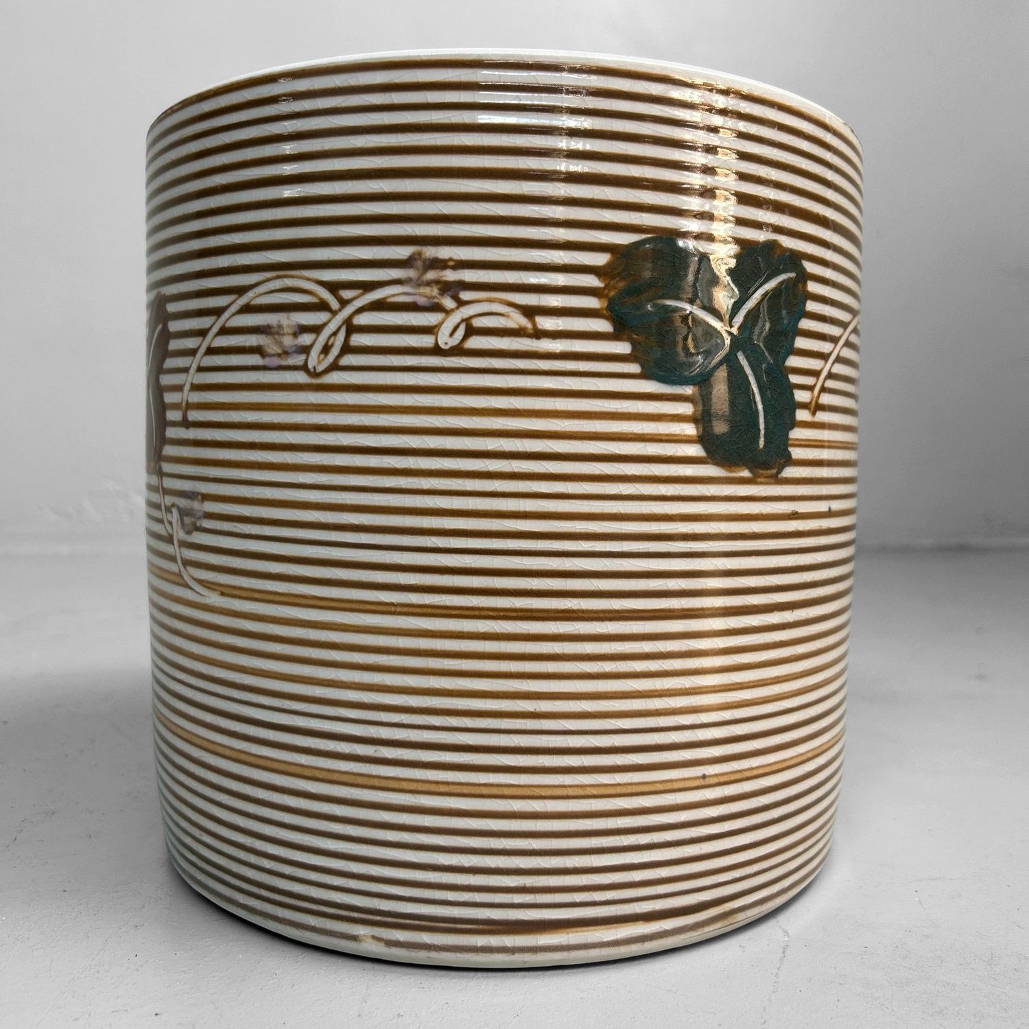 Keramieken Japanse Hibachi, Cachepot, Jaren '50.