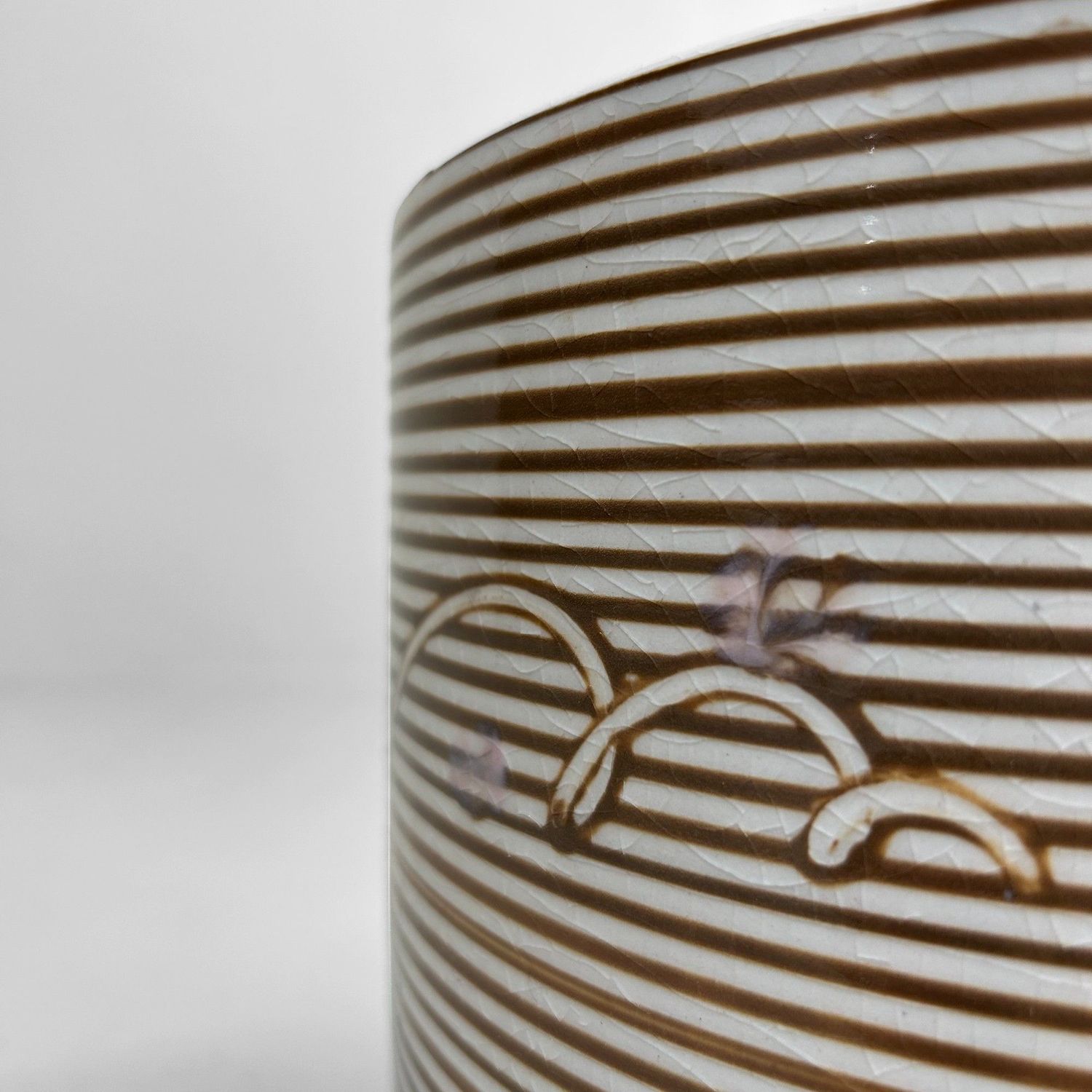 Keramieken Japanse Hibachi, Cachepot, Jaren '50.