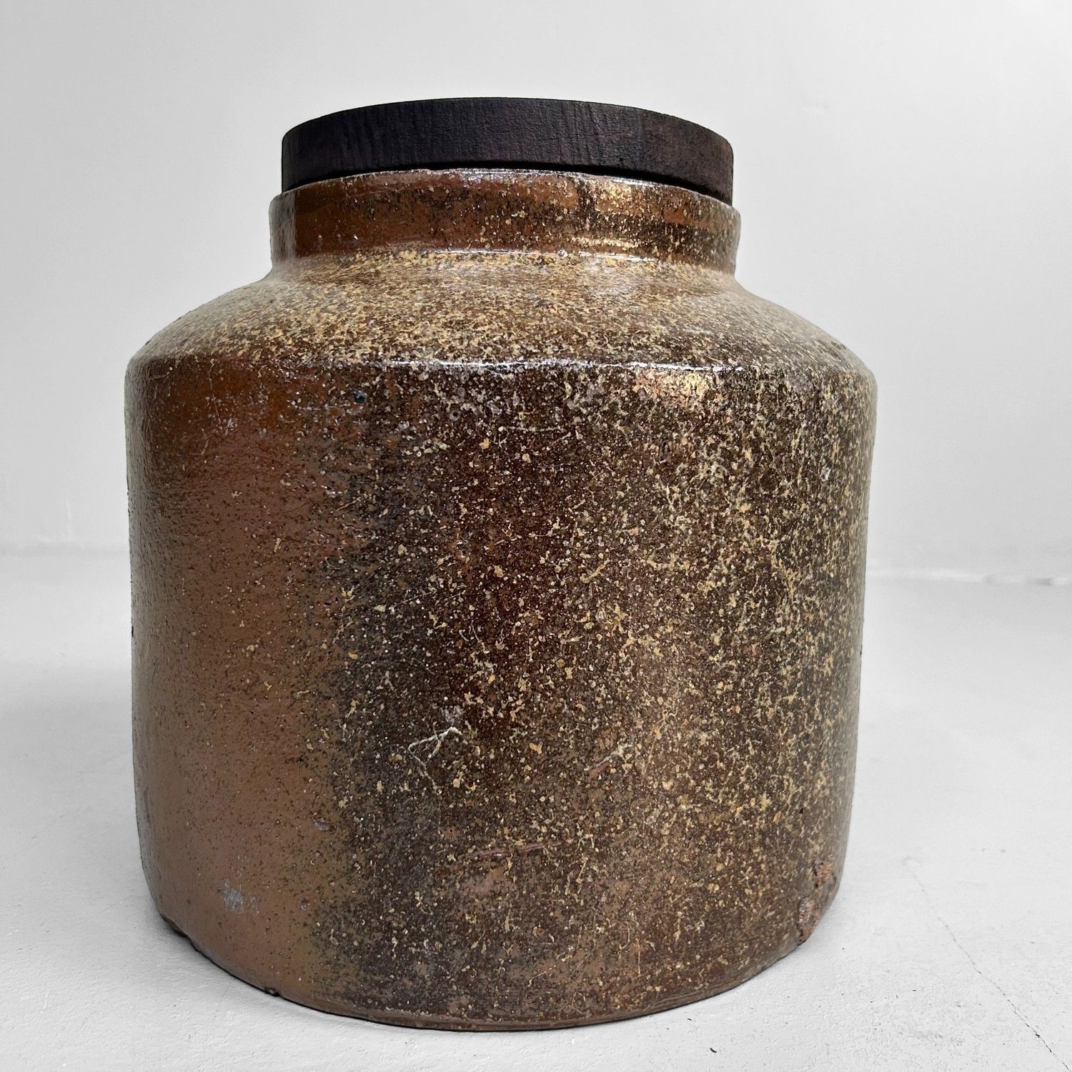 Antique Japanese Bizen Tsubo - Meiji Period Tea Storage Jar.