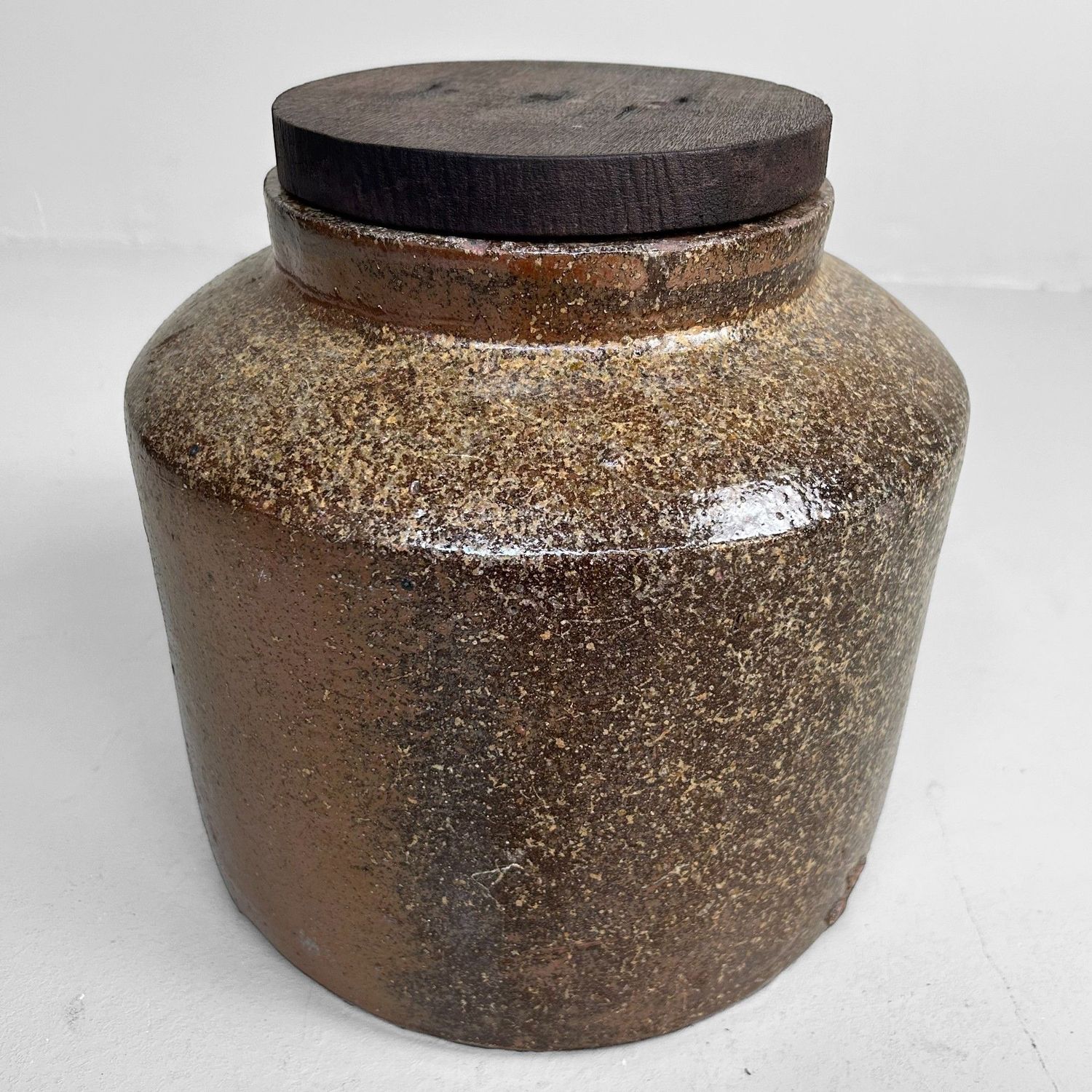 Antique Japanese Bizen Tsubo - Meiji Period Tea Storage Jar.