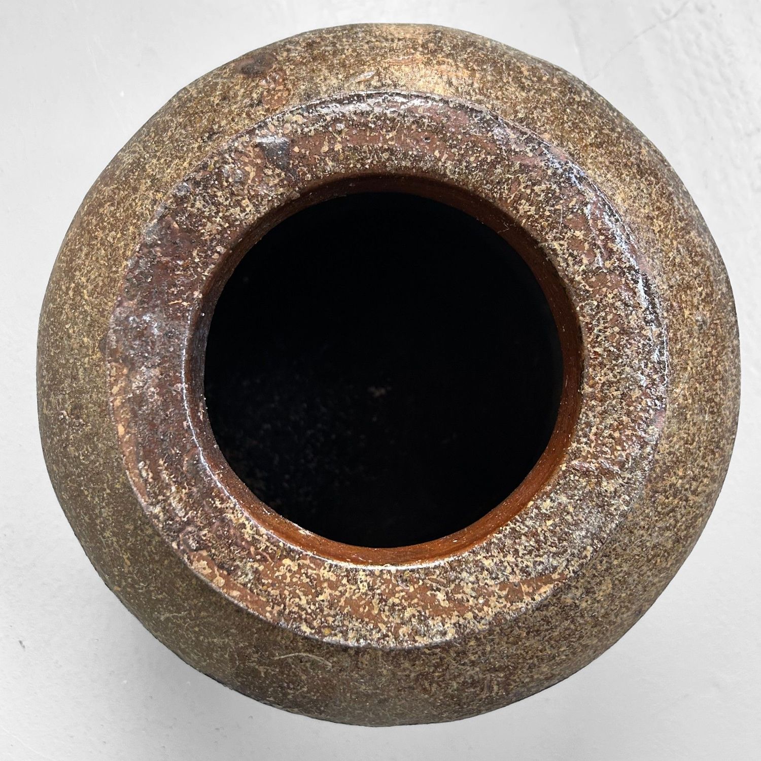 Antique Japanese Bizen Tsubo - Meiji Period Tea Storage Jar.