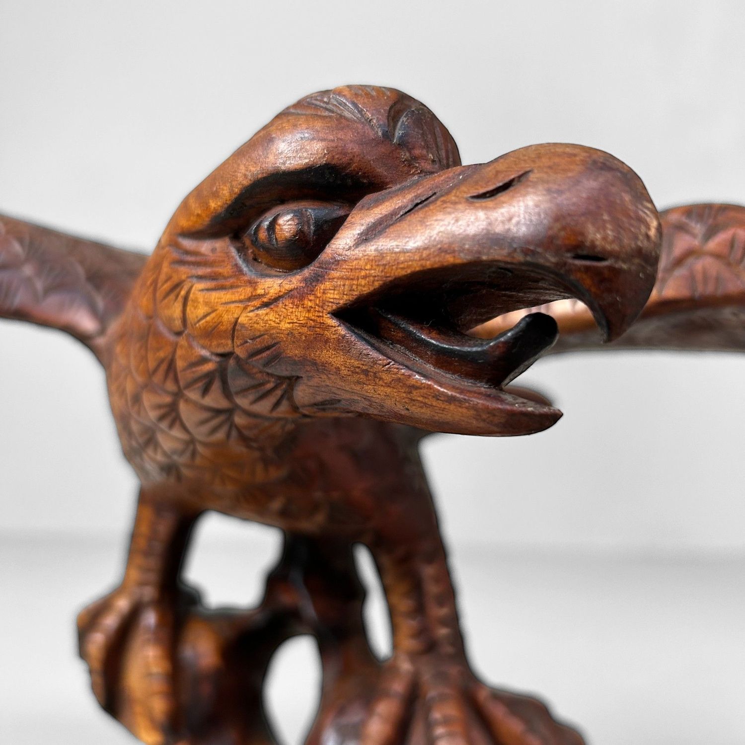 Japans Houtsnijwerk, Adelaar, Kitazawa, Taishō periode.