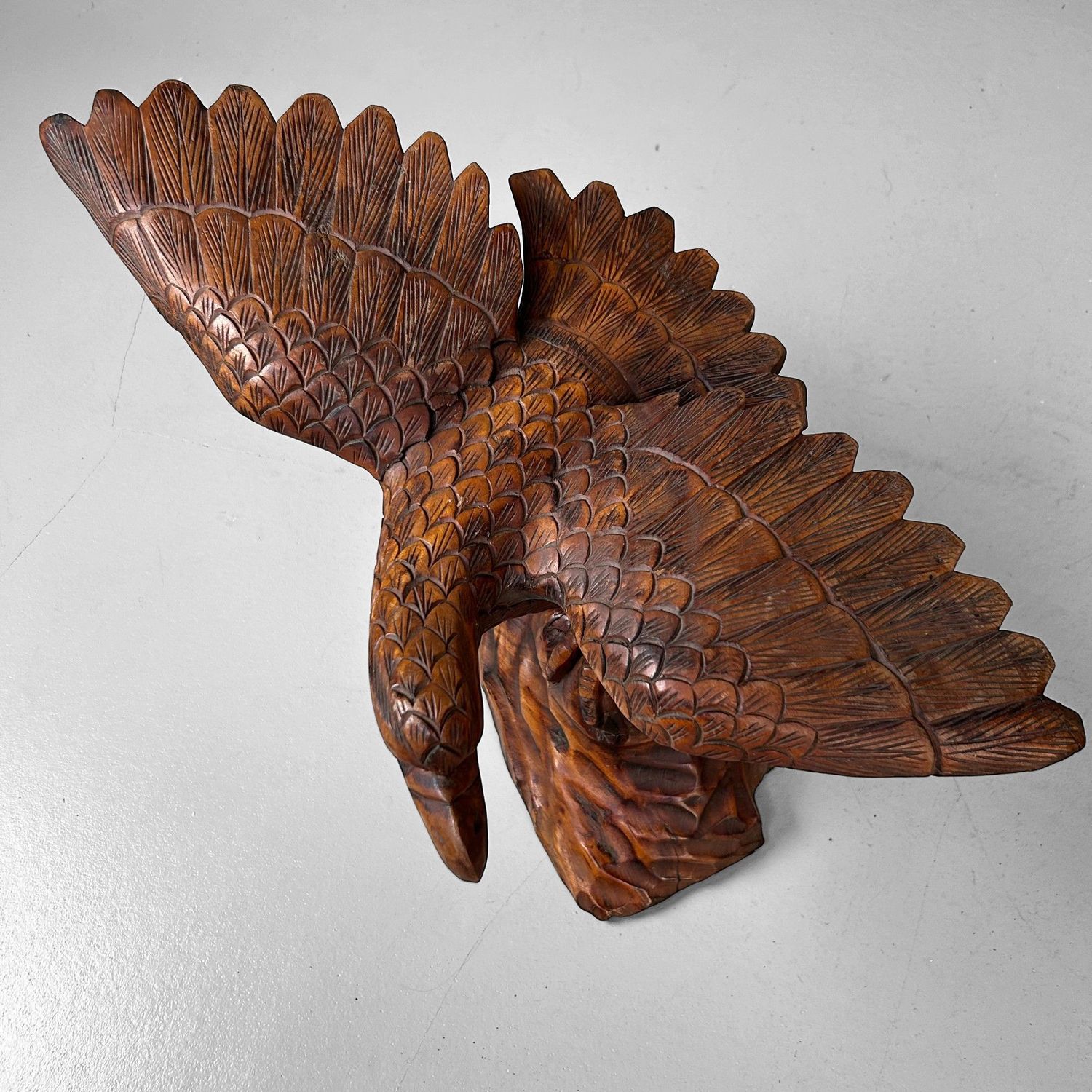 Japans Houtsnijwerk, Adelaar, Kitazawa, Taishō periode.