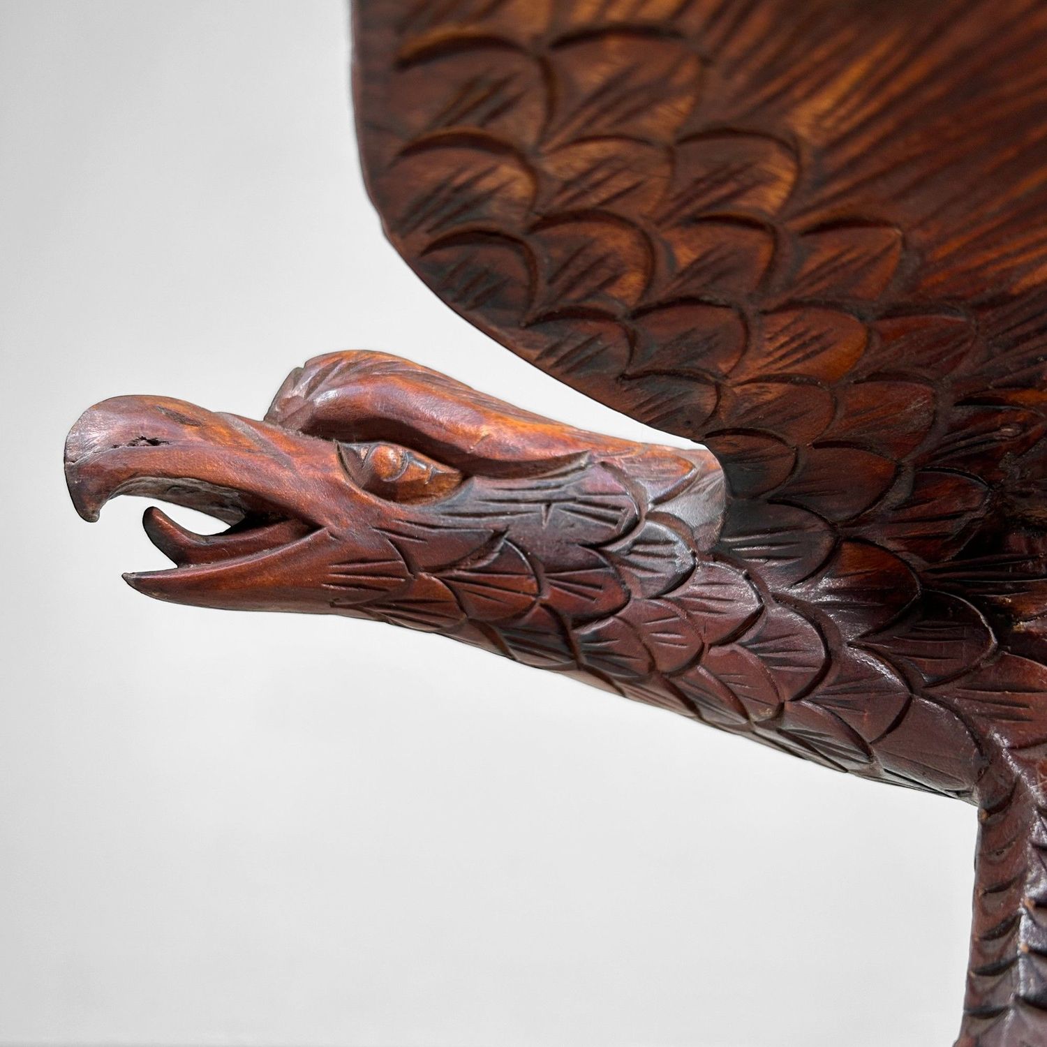 Japans Houtsnijwerk, Adelaar, Kitazawa, Taishō periode.