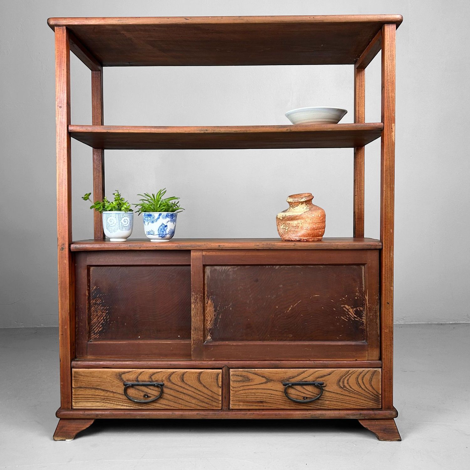 Antique Japanese Tansu - Display Cabinet, 1920s.