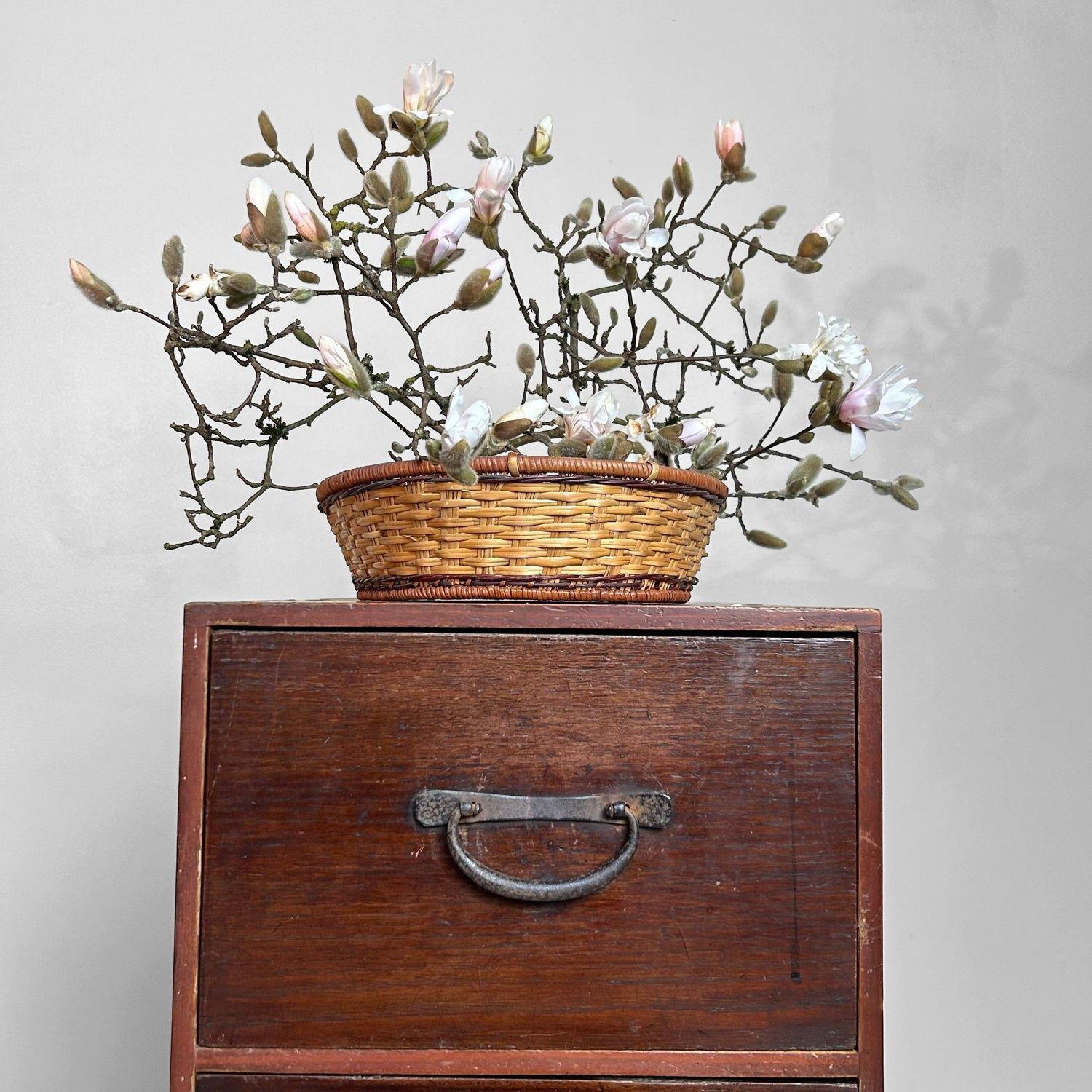 Antieke Japanse Tansu met Lades uit de Meiji-periode.