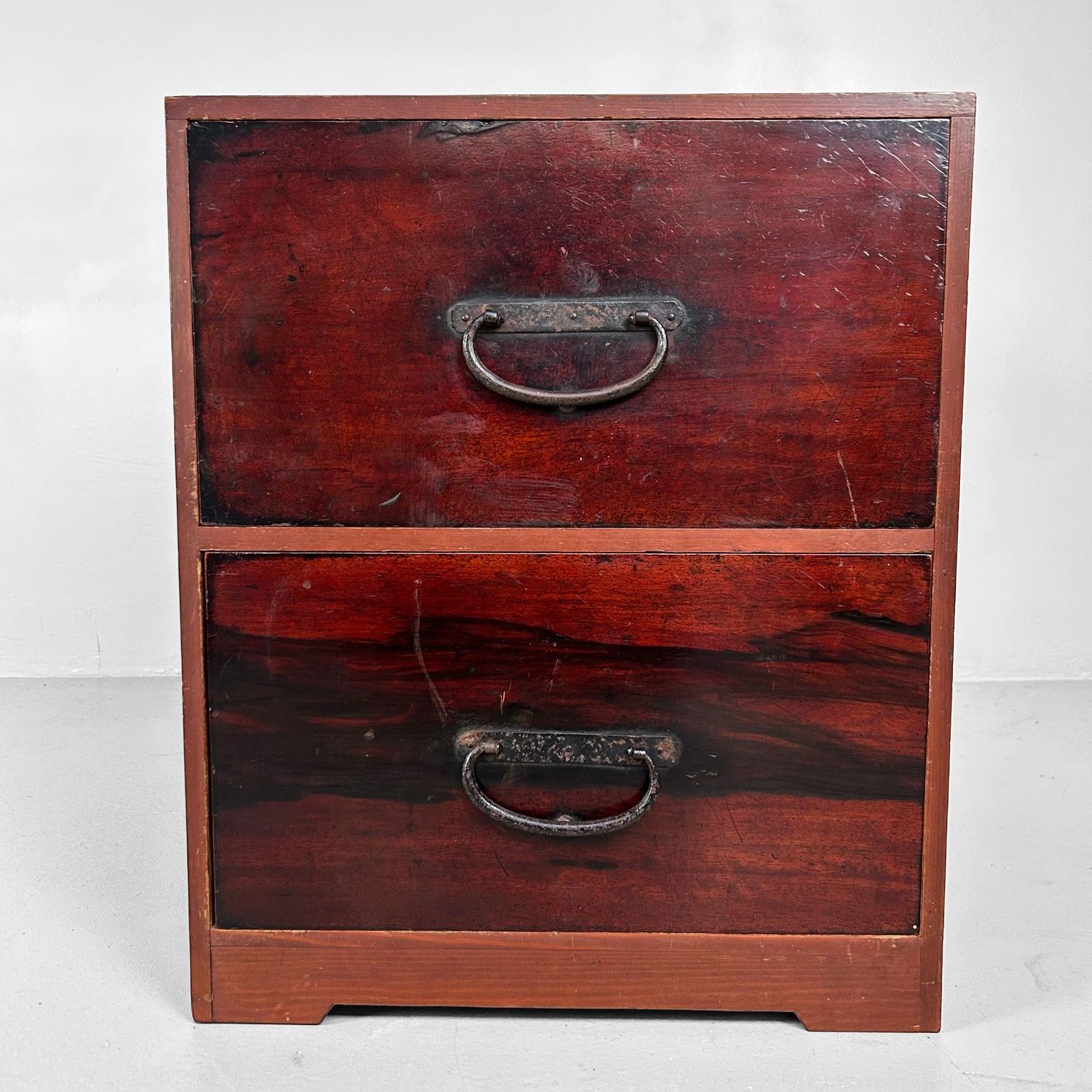Antique Japanese Tansu with Drawers from the Meiji Period.