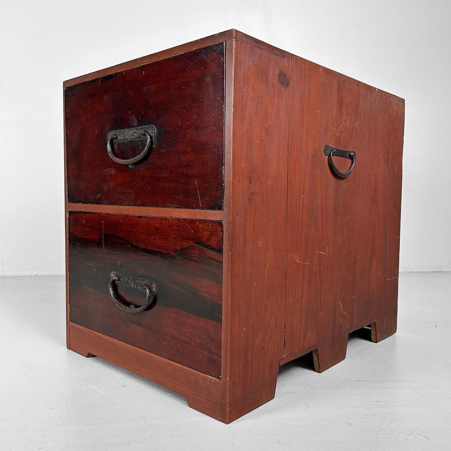 Antique Japanese Tansu with Drawers from the Meiji Period.